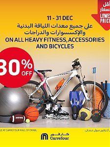 Carrefour Hypermaket 30% Off On all heavy fitness