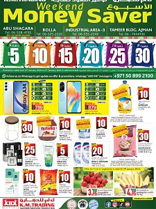 KM Trading Weekend Money Saver promotions