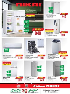 Lulu Hypermarket Home Appliances Offers from Nikai - Eastern Province
