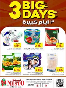 Nesto Hypermarket Big 3 Days Offers - Riyadh, Al Kharj & Al Qassim