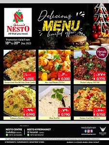 Nesto Hypermarket Delicious Menu