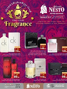 Nesto Hypermarket exclusive deals on various perfumes