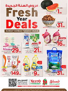 Nesto Hypermarket Fresh Year Deals - Azizia, Al Kharj, Buraydah, Malaz & batha