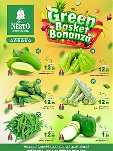Nesto Hypermarket Green Basket Bonanza