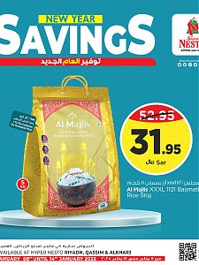 Nesto Hypermarket New Year Savings Offers, Vol 2 - Riyadh, Al Kharj & Al Qassim