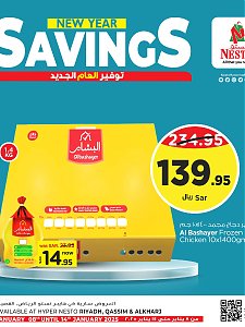 Nesto Hypermarket New Year Savings Offers, Vol 3 - Riyadh, Al Kharj & Al Qassim