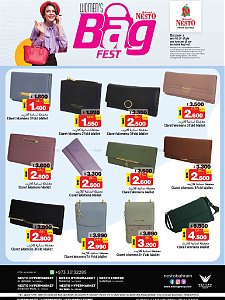 Nesto Hypermarket  Womens Bag Fest Offers